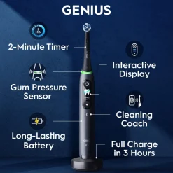 Oral-B iO9 eltandborste Duo, 7 borstlägen, 2-pack