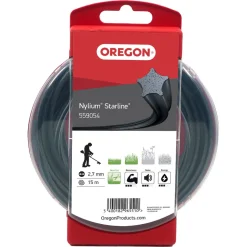 Oregon Nylium Starline trimmertråd, 2,7 mm x 15 m