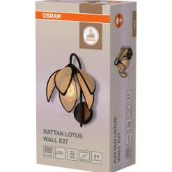 Osram Lotus vägglampa rotting E27 brun
