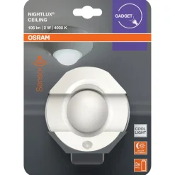 Osram Nightlux Ceiling nattlampa med sensor, vit