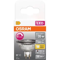 Osram reflektorlampa LED GU5.3 3,4 W dimbar varmvit