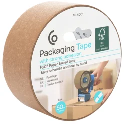 Packtejp FSC brun, 50 mm x 50 m