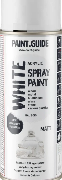 Paintguide sprayfärg vit RAL9010, 400 ml