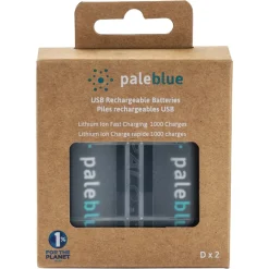 Pale Blue D laddningsbara batterier USB-C, 2-pack