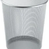 Papperskorg metall, silver