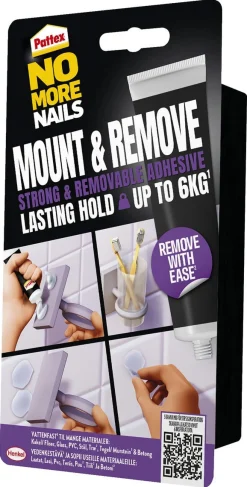Pattex No More Nails Mount och Remove häftmassa