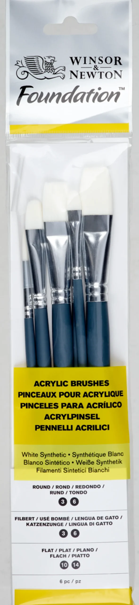 Penslar akryl Winsor & Newton 6-pack