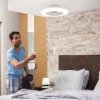 Philips Amigo takfläkt med LED-belysning, vit, dimbar