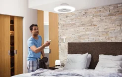 Philips Amigo takfläkt med LED-belysning, vit, dimbar
