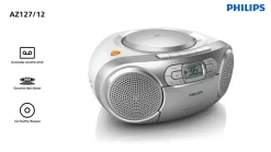 Philips CD-spelare med kassett och radio, AZ127
