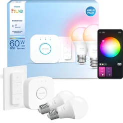 Philips Hue Essential startpaket E27 white and colour ambiance