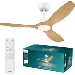 Philips Olas stor takfläkt med belysning, 132 cm