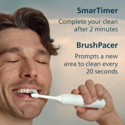 Philips Sonicare 5300 Duo eltandborste svart, vit, 2-pack