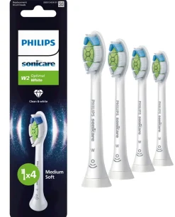 Philips Sonicare W2 Optimal White borsthuvud, 4-pack