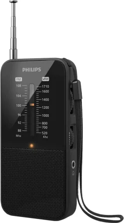 Philips TAR1509 bärbar FM/MW-radio, batteridriven