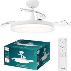 Philips Tynl takfläkt med belysning, 106 cm, vit