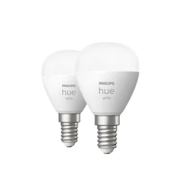 Philips Hue White E14 LED klotlampa 5,1 W, 2-pack