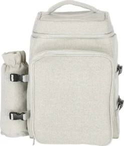Picknickryggsäck med kylfack, beige
