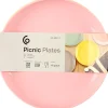 Plasttallrikar 20 cm, olika färger, 4-pack