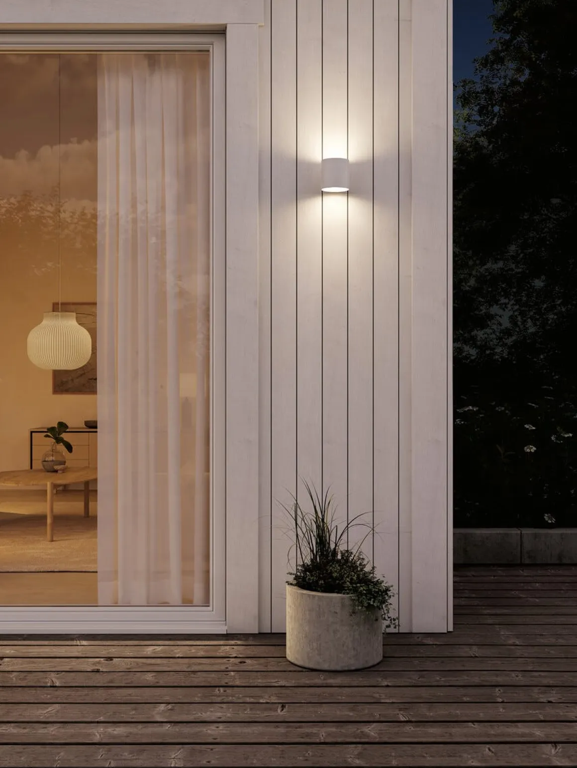 Plejd OUT-01 smart belysning utomus upp och ner, astrour