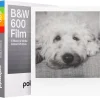 Polaroid 600 B&W svartvit film med vit ram, 107 x 88 mm