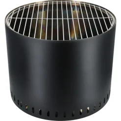 Portabel eldstad med grillgaller, utomhus, 49 x 40 cm