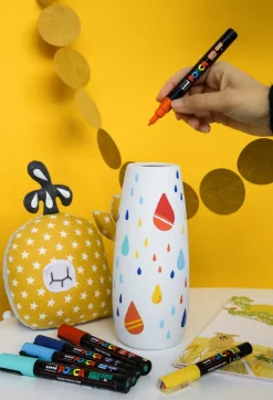 Posca pennor set PC-3M basfärger, 8-pack, 0,9-1,3 mm