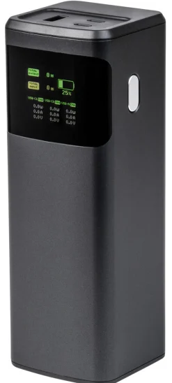 Powerbank 24000 mAh, 140 W, 3 portar