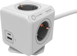 PowerCube Extended USB-C och USB-A grenuttag