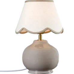 PR Home Nell bordslampa keramik nougat 35 cm