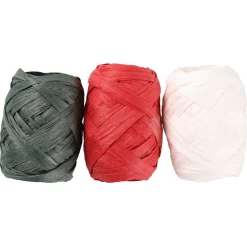 Presentband papper röd/grön/vit 3x5 m 3-pack