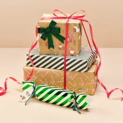 Presentbox jul, smällkaramell, FSC-märkt, 4-pack