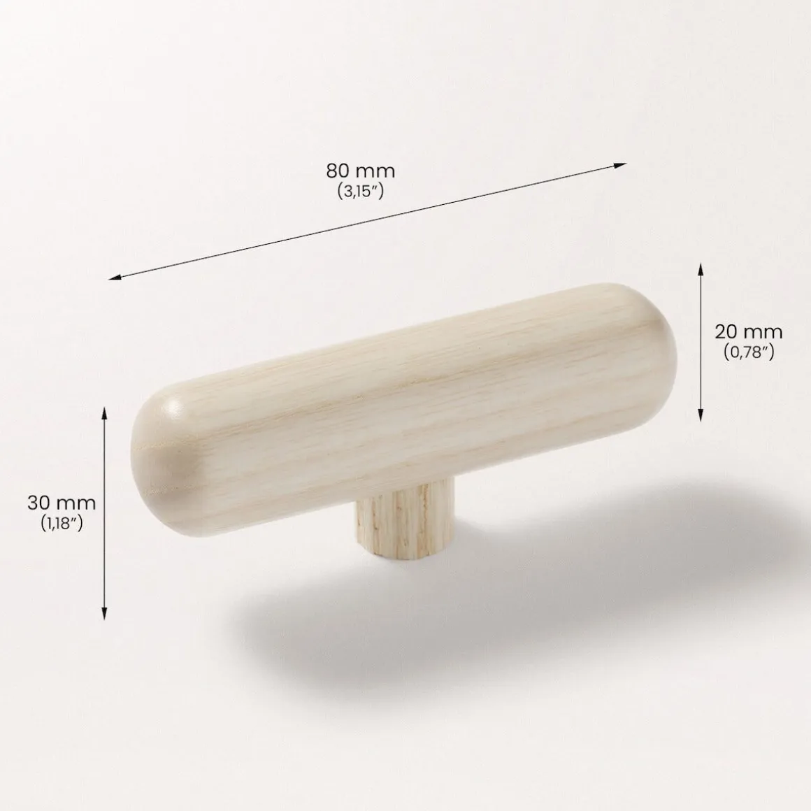 Prettypegs knoppar Frank 80 mm 2-pack
