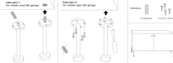Prettypegs möbelben Clas 160 mm, 1-pack