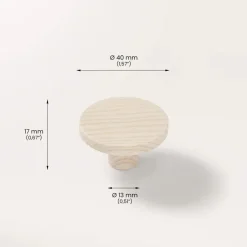 Prettypegs möbelknopp Lilian 40 mm 1-pack