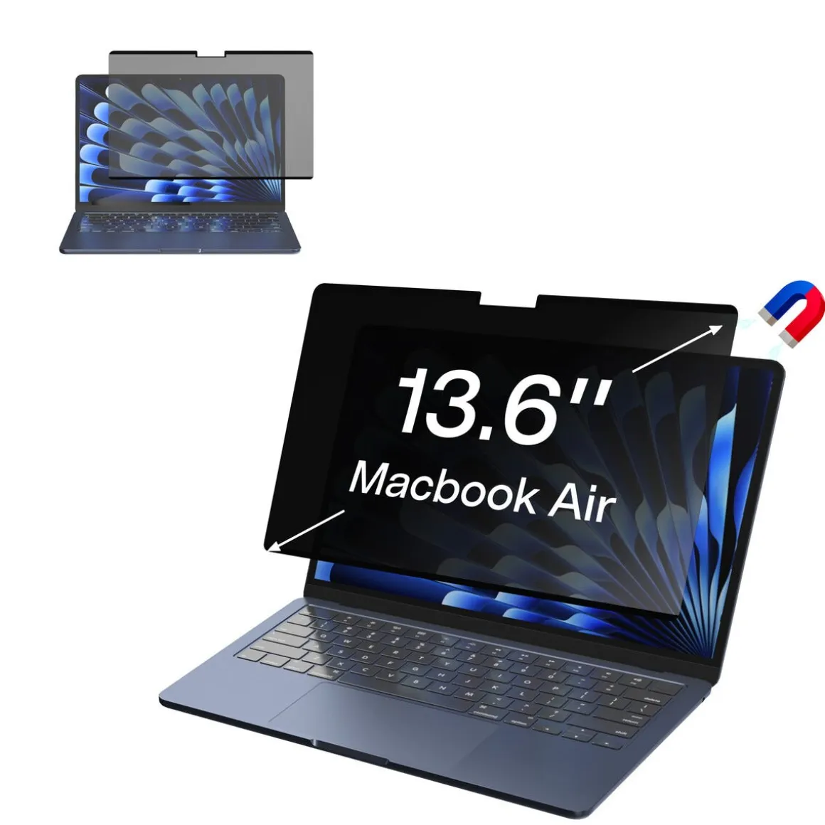 Privacyfilter MacBook Air 13,6 tum, 2022-2024