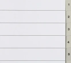Pärmregister 1–12 A4, papper