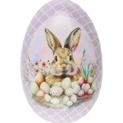 Påskägg papper, med klassiska påskmotiv, 15 cm