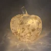 Pumpalampa bordslampa i glas, batteridriven, 14 cm