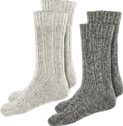 Raggsockor melerade, 2-pack