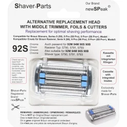 Rakhuvud 92S till rakapparat Braun Series 9