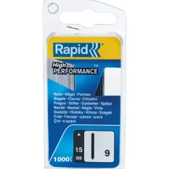 Rapid Nr 9 dyckert 15 mm för spikpistol, 1000-pack