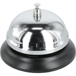 Receptionsklocka metall, 8,5 cm