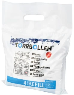 Refill till luftavfuktare Torrbollen, 4-pack