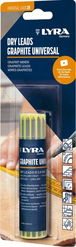 Reservstift Lyra Dry Graphite, 12-pack