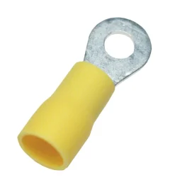 Ringkabelsko M6 isolerad gul, 10-pack