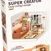 Rolife Super Creator miniatyrrum Cozy Living Lounge, från 14 år