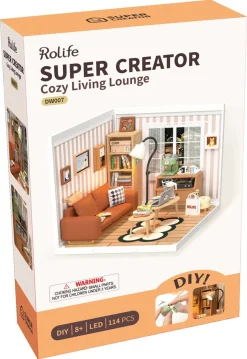 Rolife Super Creator miniatyrrum Cozy Living Lounge, från 14 år