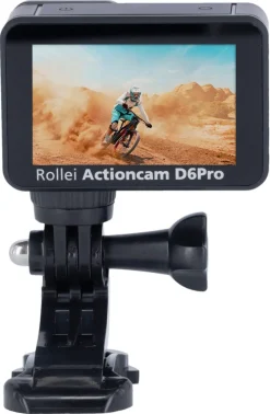 Rollei D6Pro 5K-actionkamera med trådlös mikrofon
