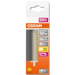 R7s rörlampa LED Line dimbar 18,2 W 118 mm Osram